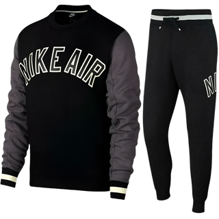 NIKE Crewneck Tracksuit SET - Black