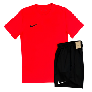 NIKE DRI-FIT SET - CRIMSON & BLACK