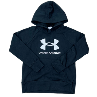 JUNIOR UNDER ARMOUR HOODIE - BLACK / WHITE