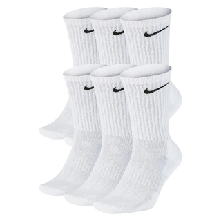 WHITE Nike Everyday Crew Socks (6 Pairs)