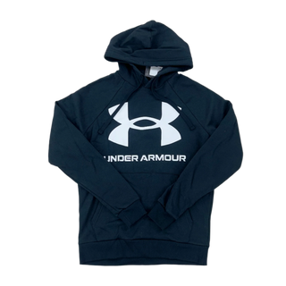 UNDER ARMOUR FLEECED HOODIE - BLACK