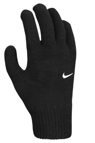 NIKE SWOOSH KNIT GLOVES - BLACK